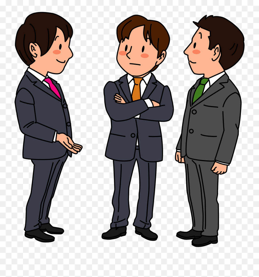 Business Men Are Talking Clipart - Business Man Businessman Icon Png,Person Talking Png