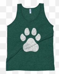Topographic Paw Print Tank - Sleeveless Shirt Png,Blue Paw Print Logos