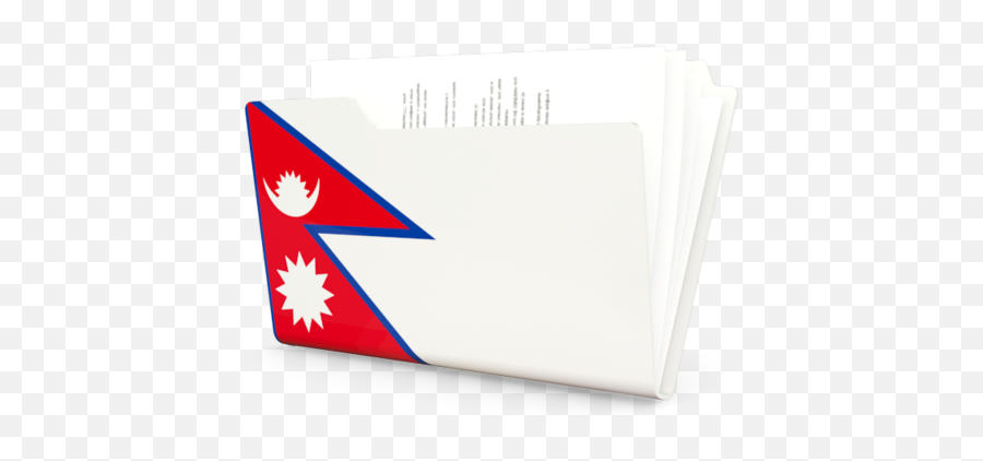 Folder Icon Illustration Of Flag Nepal - Horizontal Png,Folder Icon Download