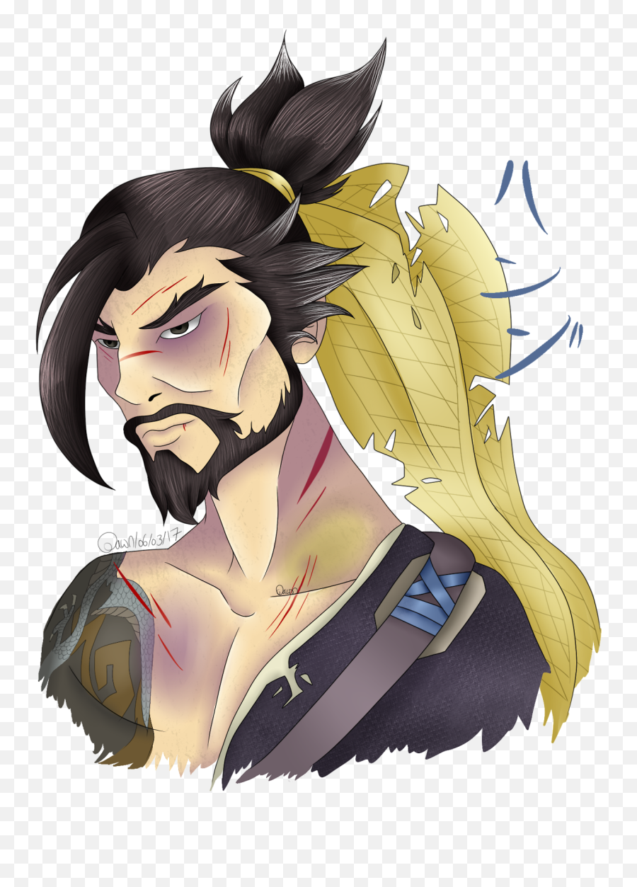 Download Hd Hanzo Shimada Ow Overwatch - Hanzo Cartoon Png,Hanzo Png