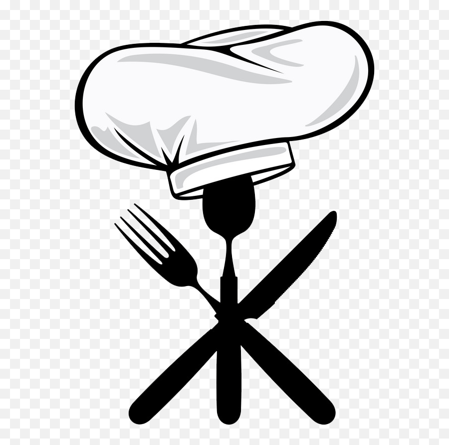 Chef Hat And Kitchen Tools Icon Png Transparent - Clipart World Empty,Chef Icon Png
