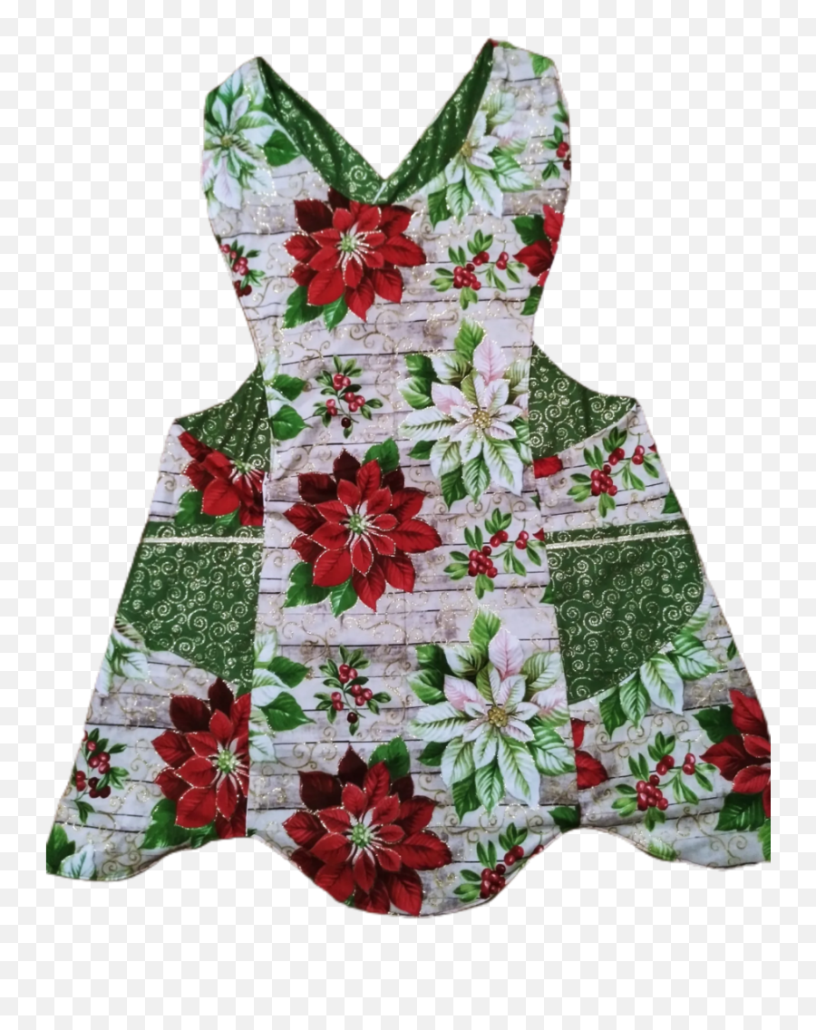 Glitter Poinsettia Reversible Apron - Sleeveless Png,Poinsettia Icon Png