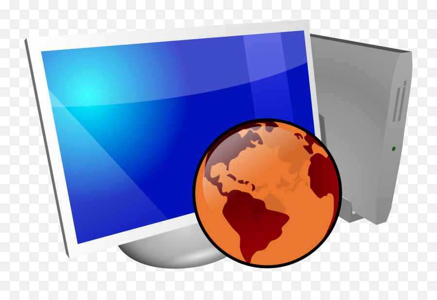 Computer - Computer Png,Vista Globe Icon