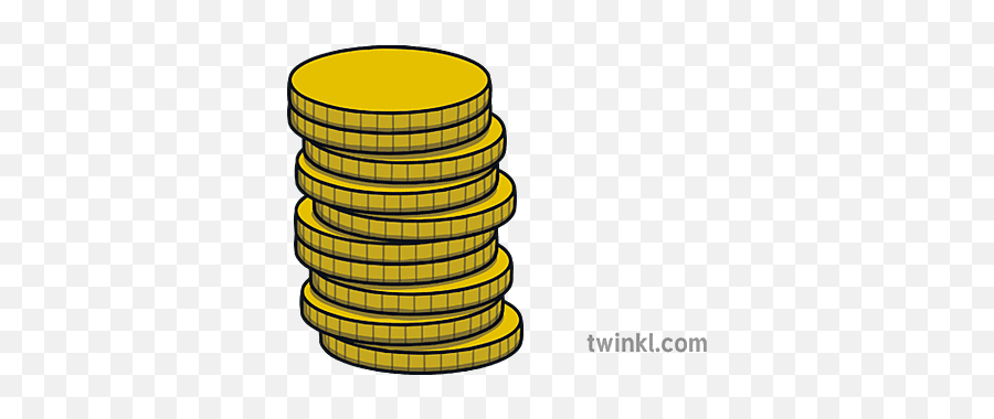 Stack Of Coins Money Currency Payment Eyfs Illustration - Twinkl Solid Png,Stack Of Coins Icon