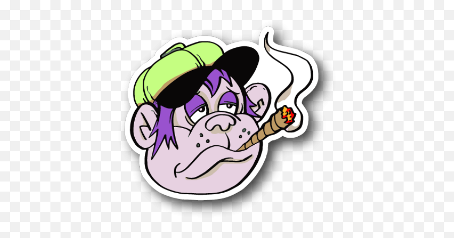 Weed Clipart Joint Smoke - Cartoon A Blunt Smoke Png Cartoon Monkey Smoking Weed,Big Smoke Png