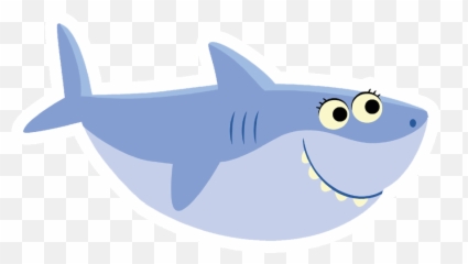 Baby Shark Printable Transparent Png - Background Clipart
