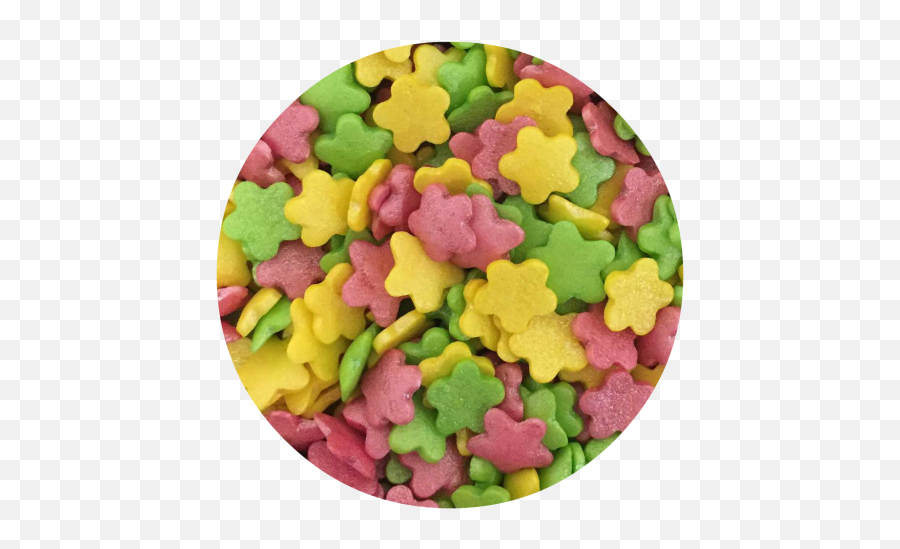 Glimmer Flowers Pink Yellow U0026 Green 100g Sweet Success - Comfit Png,Glimmer Png
