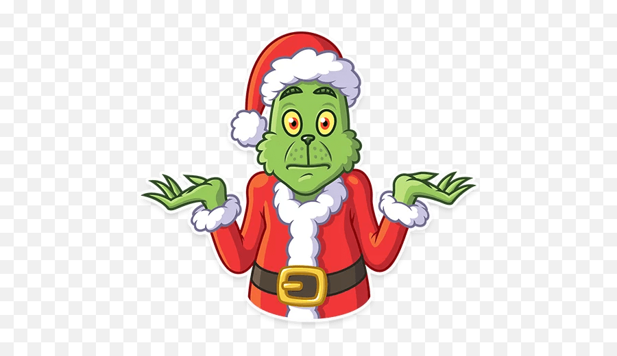 Grinch Stole Christmas Stickers - Live Wa Stickers Christmas Cartoon Grinch Png,Grinch Icon