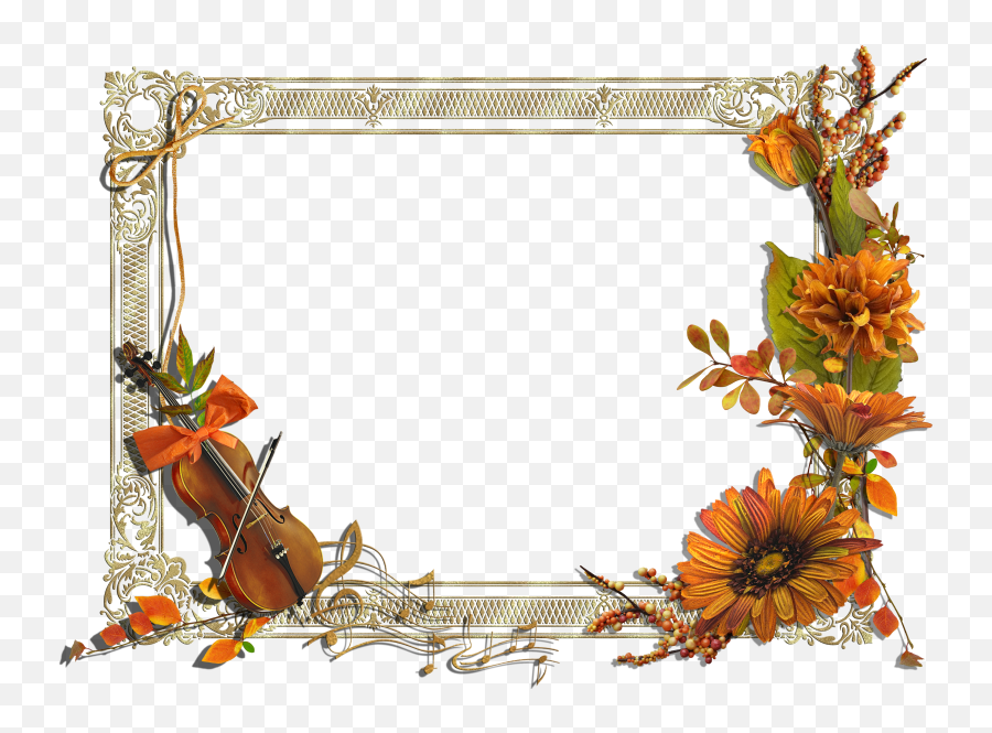 Frames Flowers Png Arnusha - Dreamland Transparent Png Empty Frame,Orange Flowers Png