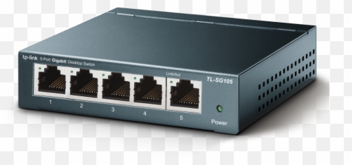 Tp - Link 5 Port Gigabit Ethernet Network Switch Splitter Plug u0026 Play Fanless Sturdy Metal Shielded Ports Traffic Optimization Tp Tl Sg105 png