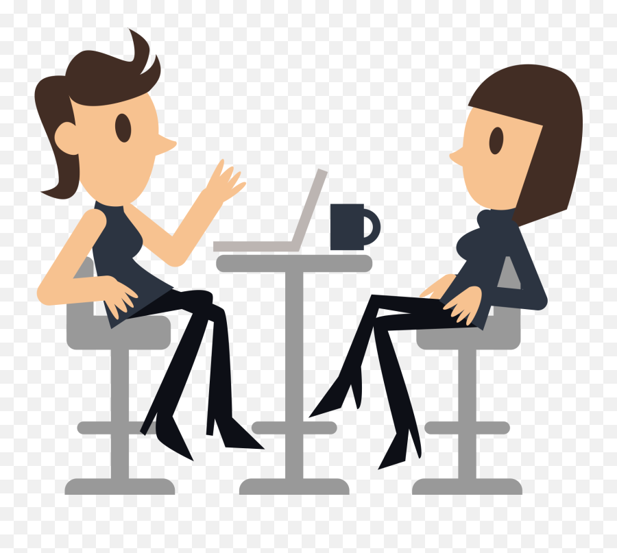 Download Chatting For Infographic Icon Cafe Women Clipart - Meeting Clipart Png,Infographic People Icon