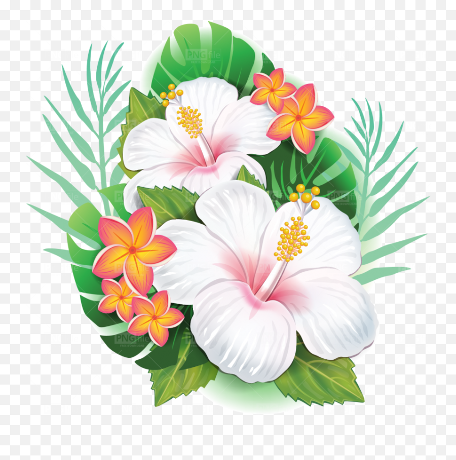 Tropical Flower Png Free Download - Free Tropical Flower Png,Hawaiian Flowers Png