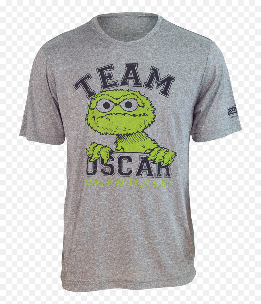 Oscar The Grouch Running Shirt Sesame - Active Shirt Png,Oscar The Grouch Png