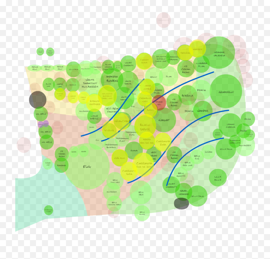 Highlighted Circles Are Trees I Plan - Graphic Design Png,Trees In Plan Png