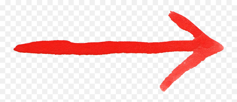 16 Red Watercolor Arrow - Hand Drawn Red Arrow Transparent Png,Red Arrow Png Transparent