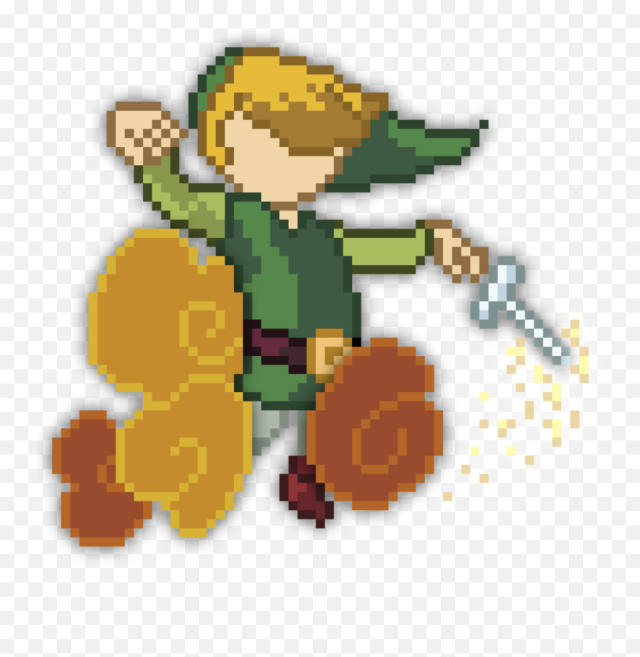 Wind Waker Zelda Ii - Wind Waker Pixel Art Png,Legend Of Zelda Transparent