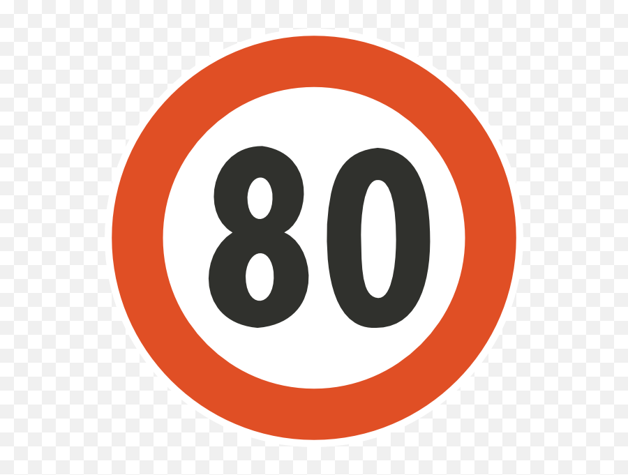 Limitations Clipart Image - Clip Art Library 80 Speed Limit Png,Limitations Png