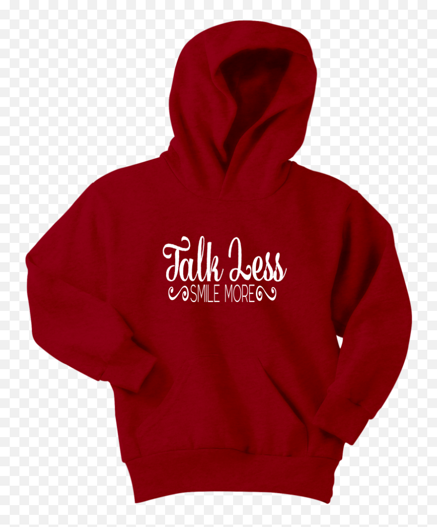 Talk Less Smile More Youth Hoodie - Hoodie Png,Smile More Logo