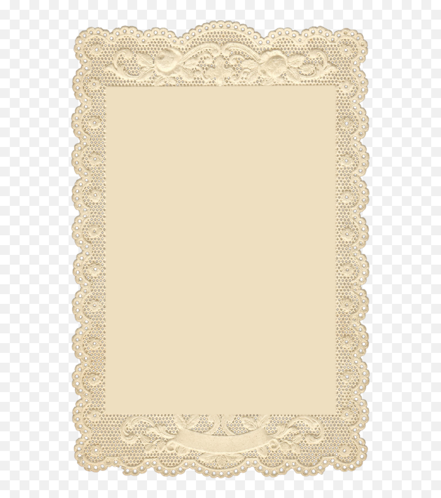 This Is The Lace Frame That I Made From - Vintage Lace Frame Png,White Lace Border Png