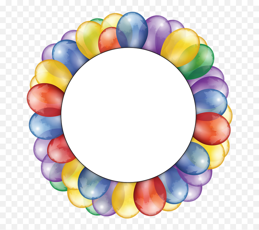 Circle Birthday Frame Png - Happy Birthday Nephew Balloons,Birthday Frames Png