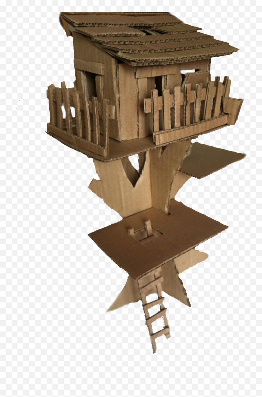 My Tree House - Cardboard Tree House Model Png,Treehouse Png