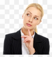 Thinking Woman Png Free Download - Business Woman Thinking Business Woman Thinking Png,Thonking Png