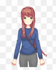 Monika Png Normal Picture Library - Monica Sexy Doki Doki Literature Club,Monika Png