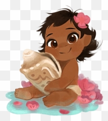 Toddler Baby Moana 3 - Moana Bebe Para Colorear Png,Baby Moana Png