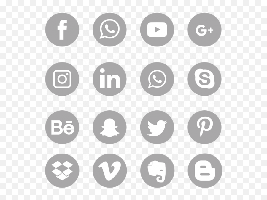 Free Social Media Icons Png Transparent - Vector Social Media Icon Png,Social Media Icons Transparent