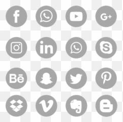 Free Social Media Icons Png Transparent - Vector