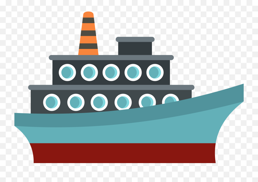 Cartoon Ship Vector Transparent Png - Cartoon Transparent Boat Png,Boat Png