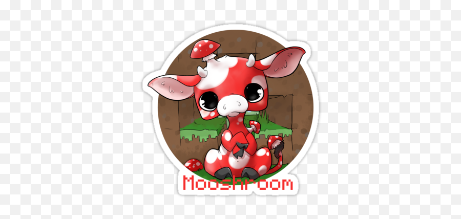 Mooshroom - Minecraft Cute Mushroom Cow Png,Minecraft Cow Png