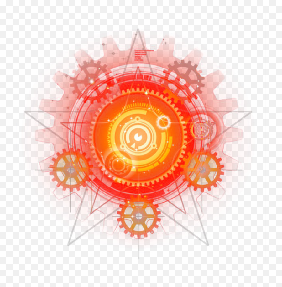 Download Effect Gears Star Orange - Effect Transparent Magic Circle Png,Magic Circle Png