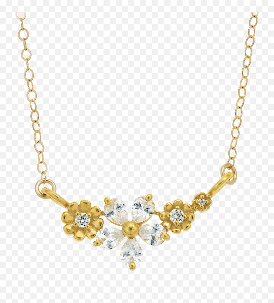 Diamond Flower Garland Pendant - Necklace Png,Flower Garland Png