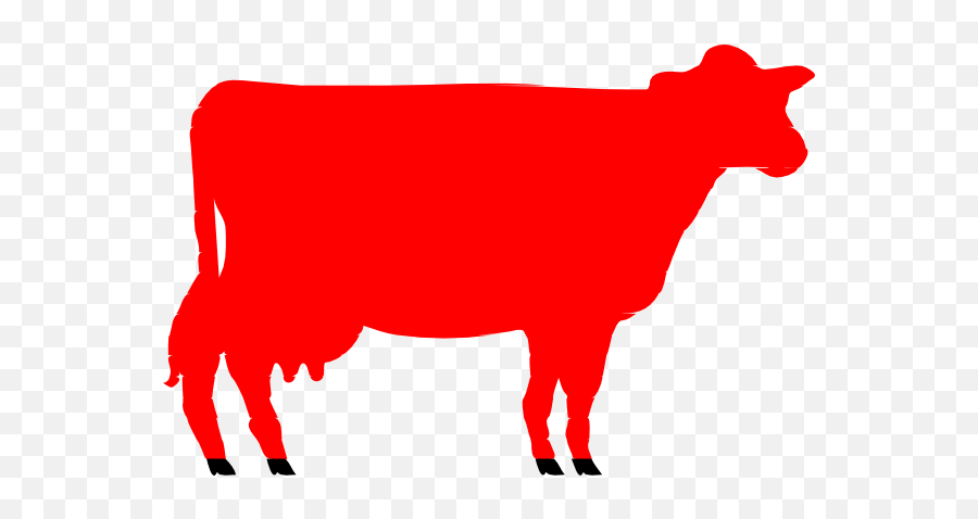 Red Heifer Clip Art - Vector Clip Art Online Clip Art Red Cow Png,Cow Clipart Png