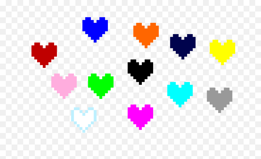 Undertale Souls Png Clipart Freeuse Library - Heart Pixel Undertale Fan ...