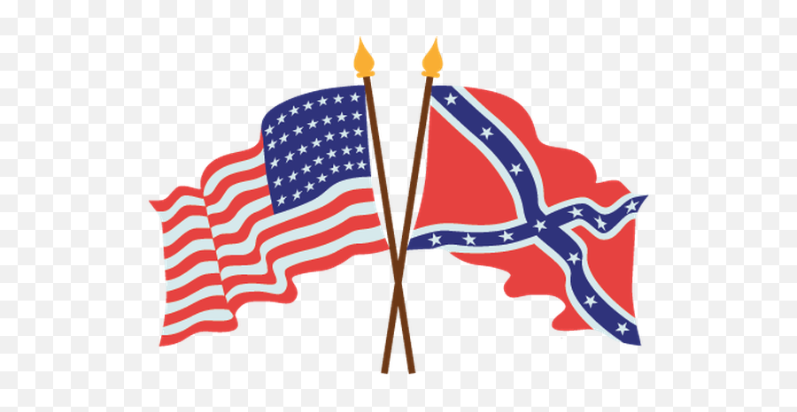Rebel Flag Clipart Free Download - American Civil War Flags Png,American Flag Transparent Background
