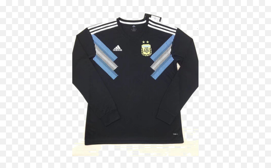 Buy Argentina 2017 - 2018 Away Kit Wholesale Argentina Argentina 2018 Away Long Sleeve Jersey Png,Argentina Soccer Logo