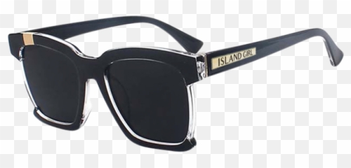 Black Square Sunglasses - Prada png
