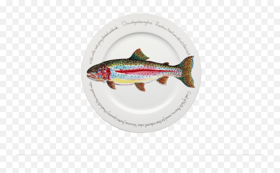 Rainbow Trout Presentation Plate - Black Forest Decor Trout Richard Bramble Png,Trout Png