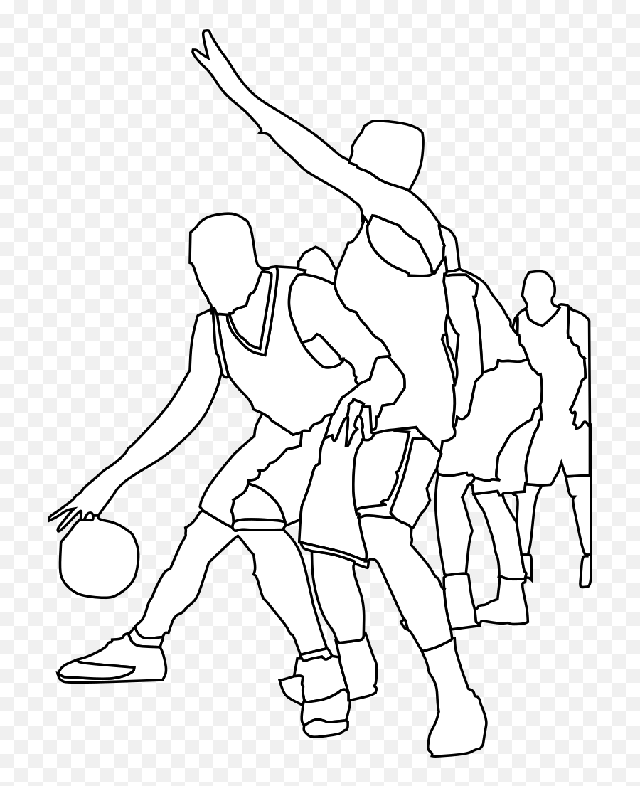 Basketball Game Outline Png Svg Clip Art For Web - Download,Basketball Emoji Png