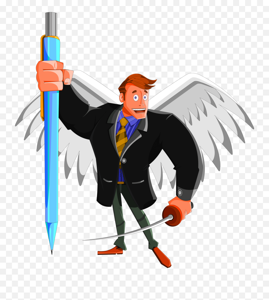 Libabun Angelo Pen V Sword - Libabun Business Coaching And Fictional Character Png,Cartoon Sword Png