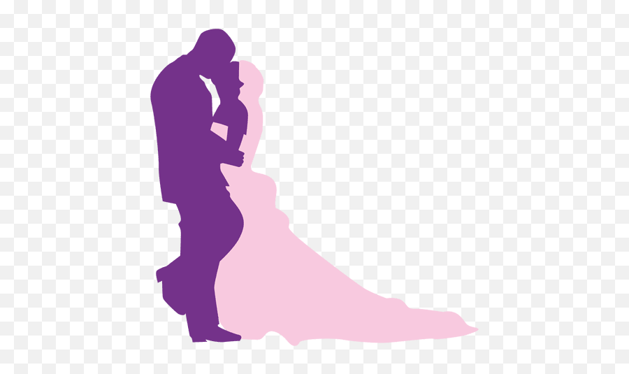 Beso De Boda Silueta - Descargar Pngsvg Transparente Silhueta De Noivos Se Beijando Png,Beso Png