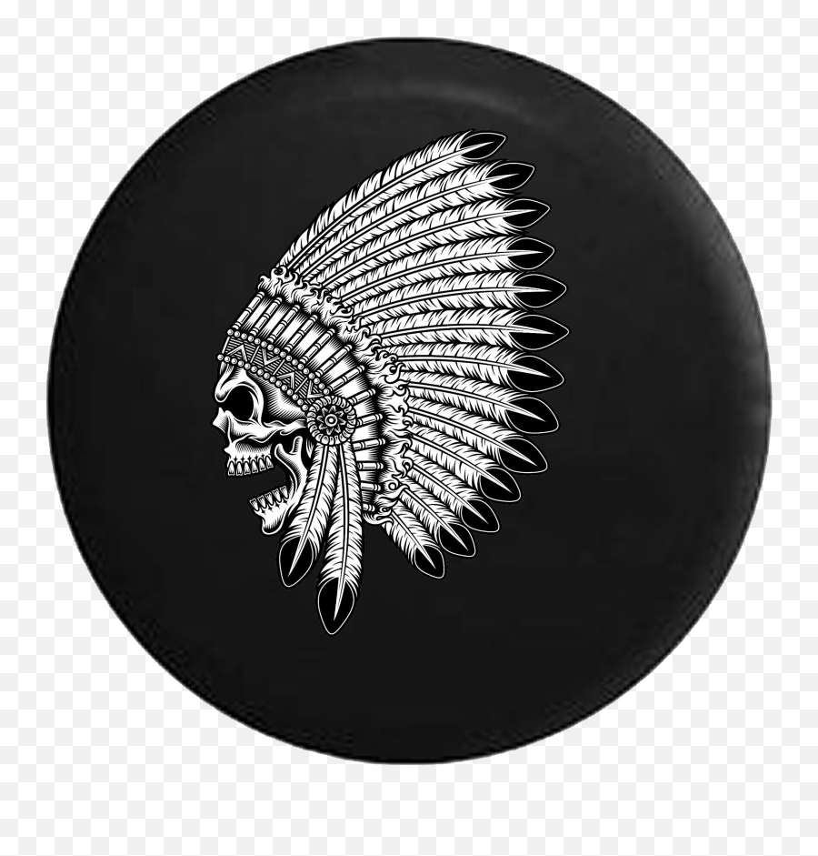 American Indian Chief Skull Feathers - Indian Chieftain Horn Png,Indian Headdress Png