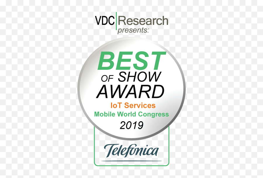 Mwc19 Telefónica Named Winner Of Vdcu0027s Embeddy Award For - Vertical Png,Telefonica Logo