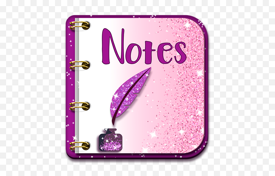 Glitter Notepad Notes For Android - Download Cafe Bazaar Pink Glitter Notes Icon Png,Glitter Icon