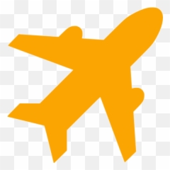 Orange Airport Icon - Free orange icons Png Airplane Icon