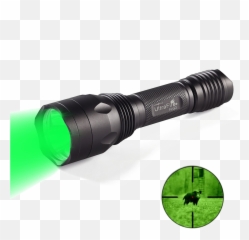 Flashlight Png Transparent Image Arts - Green Flashlight For Hunting,Torch Png
