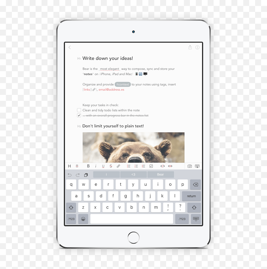 Bear - Write Beautifully On Iphone Ipad And Mac Smartphone Png,Cute Apple Store Icon