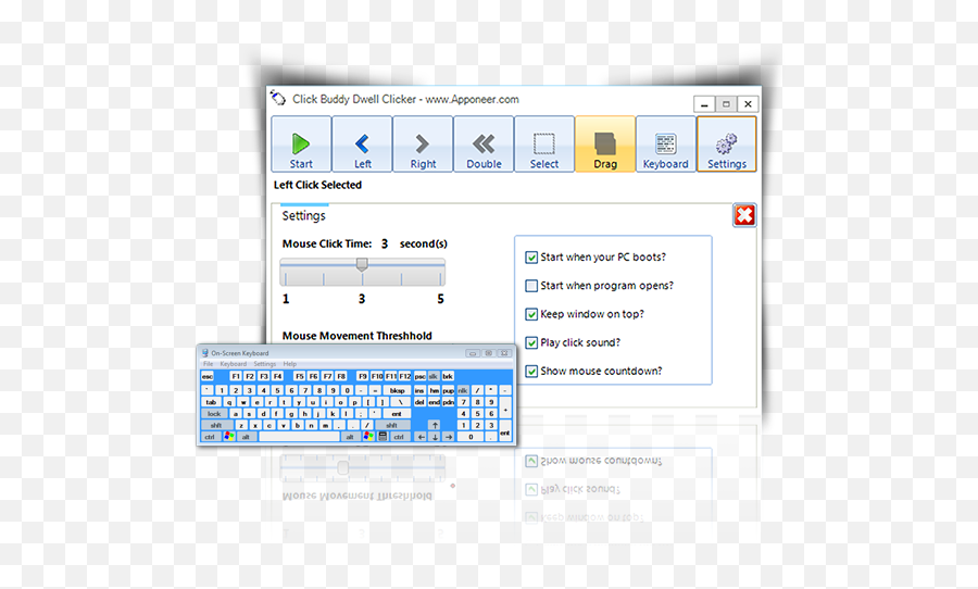 Click Buddy Auto Clicker 10 Free Download - Keyboard Png,Mouse Click Png